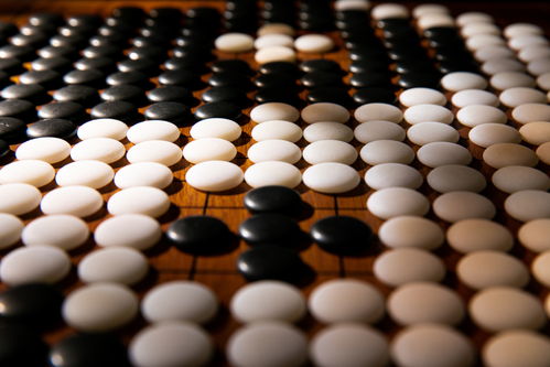 围棋棋子造型摆拍摄影图 摄影