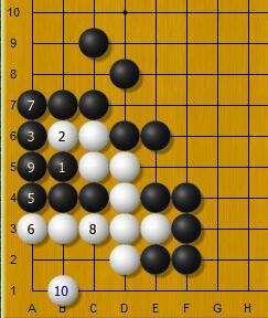 围棋死活趣题 简单连回两子显然无法杀棋